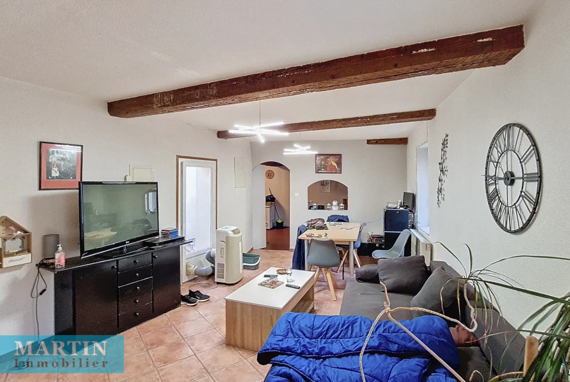 Vente de 2 appartements T2 et T4 à Ceret, centre historique 