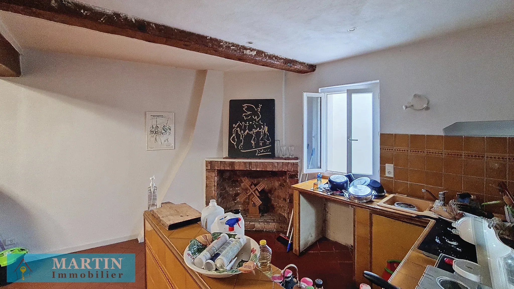 Vente de 2 appartements T2 et T4 à Ceret, centre historique 