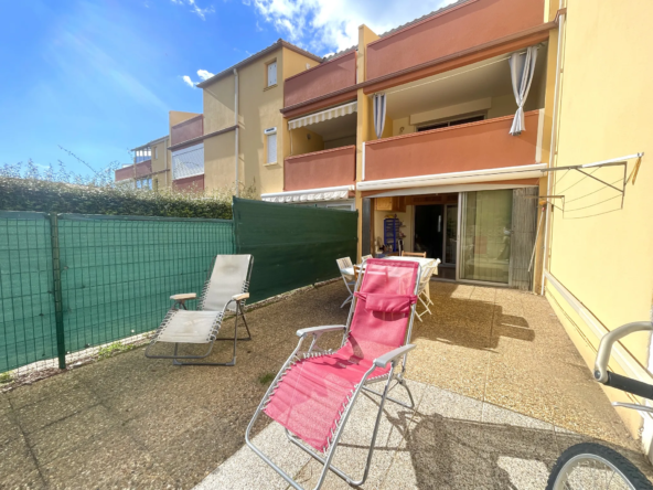 Appartement 3 pièces en rez-de-jardin avec parking privé au Cap d'Agde