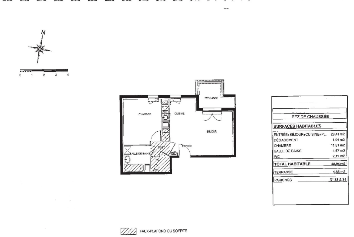 Appartement T2 de 44m2 à Launaguet 