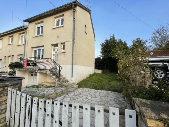 Maison à vendre au Mans, secteur Prémartine avec 3 chambres et jardin