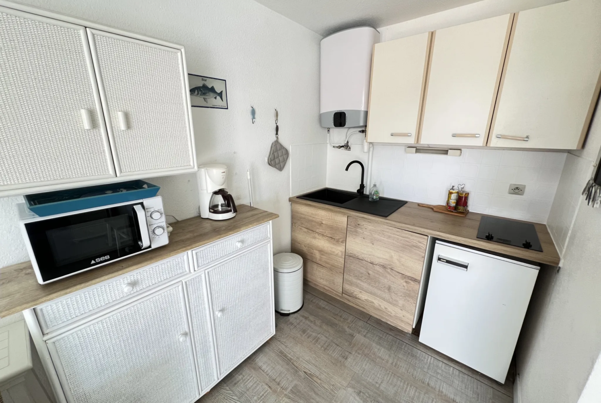 À vendre : Studio cabine lumineux au Cap d'Agde avec parking 