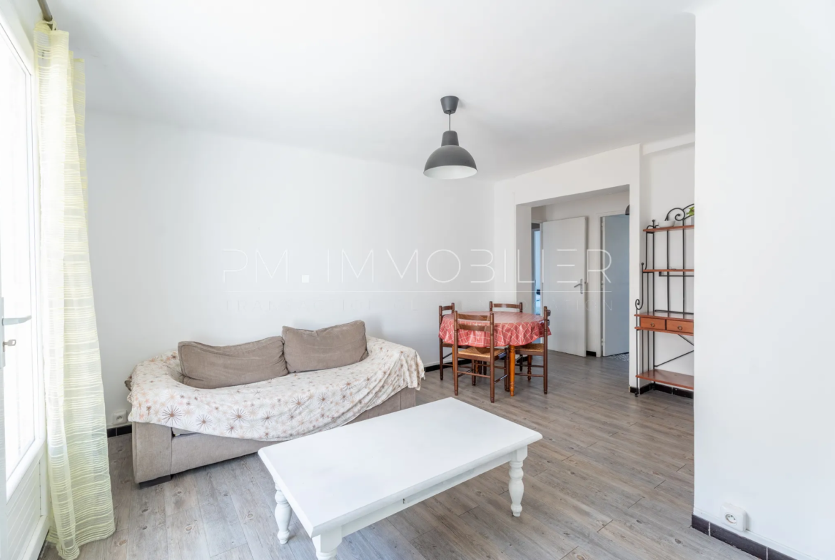 Appartement 3 pièces lumineux à vendre dans le quartier de la Blancarde, Marseille 