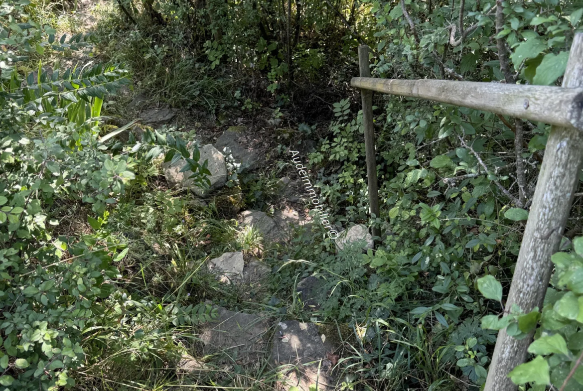 Maison de village en pierres avec jardin et terres à Limoux 