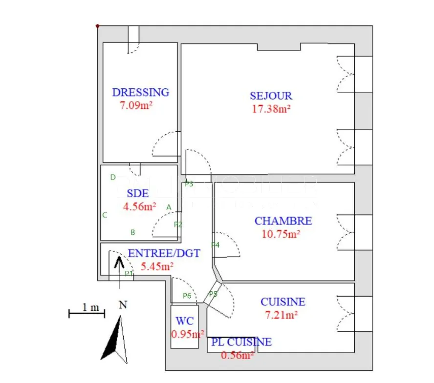 Immeuble ancien avec deux appartements loués à Marseille - Chartreux 