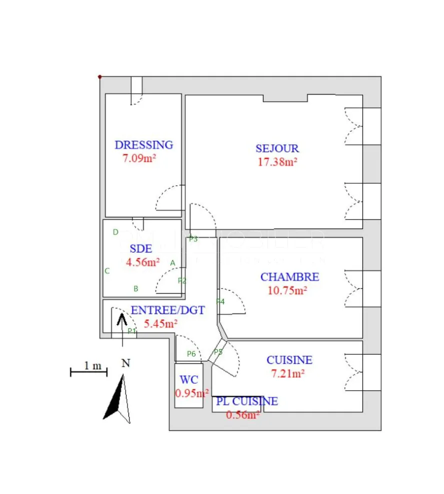 Immeuble ancien avec deux appartements loués à Marseille - Chartreux 