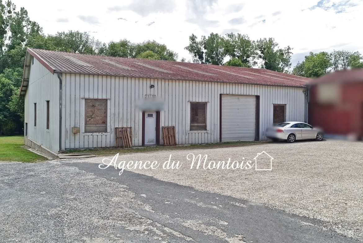 À vendre : Bâtiment industriel de 440 m² entre Bray et Nogent - 128 000 € 