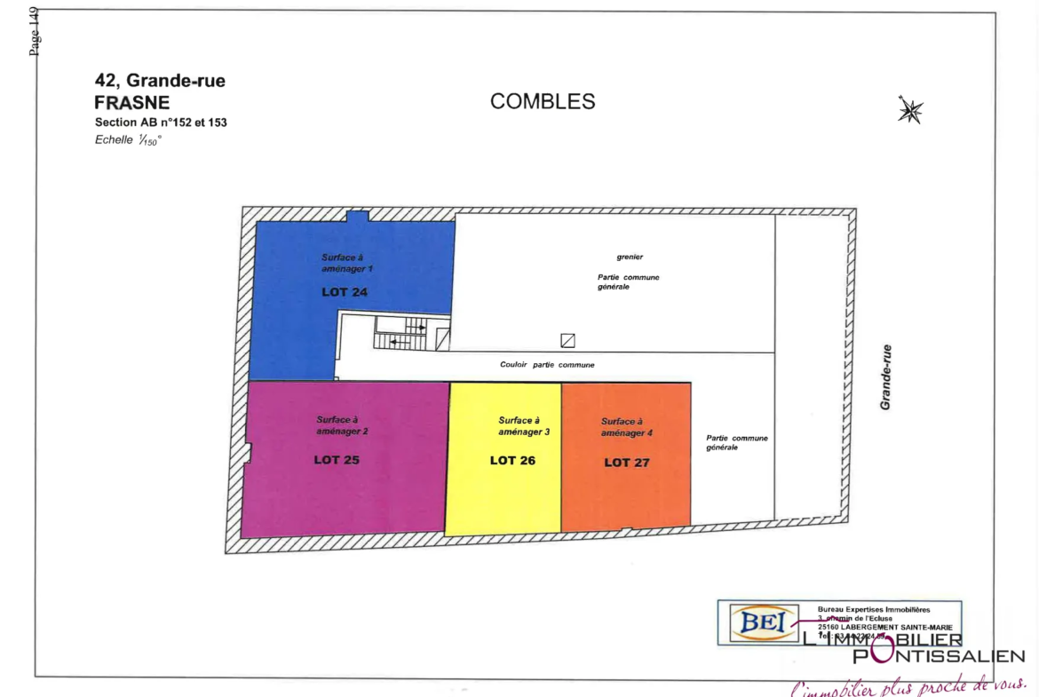 Aménagement de combles à Frasne - Fort potentiel 