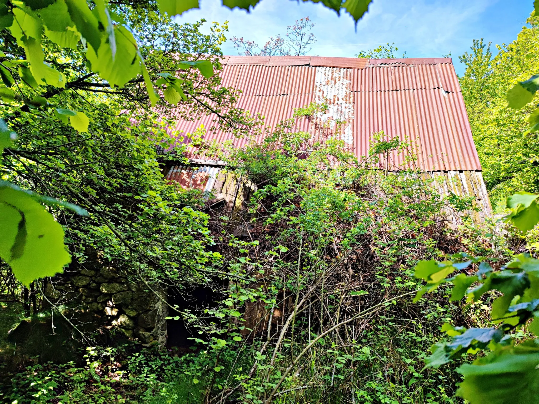 Magnifique terrain avec grange à vendre à Belvédère (06450) 