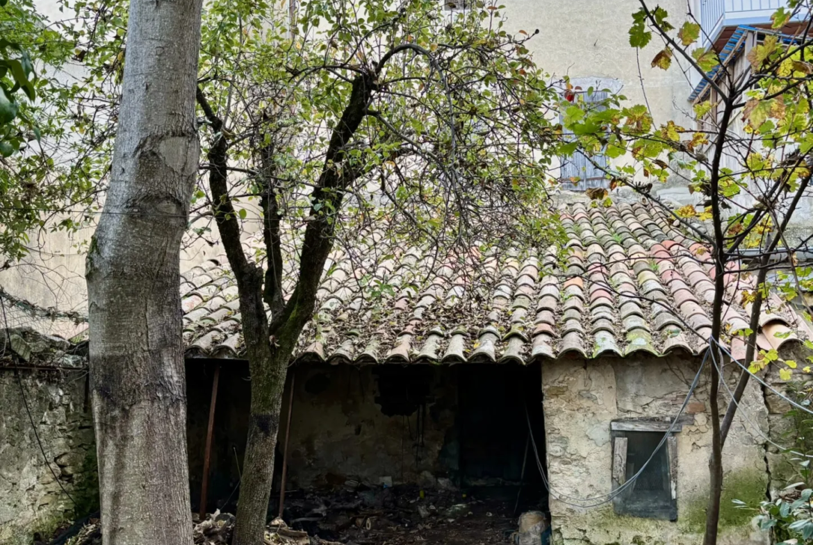 Maison de village avec garage et jardin à rénover à Malaucène 