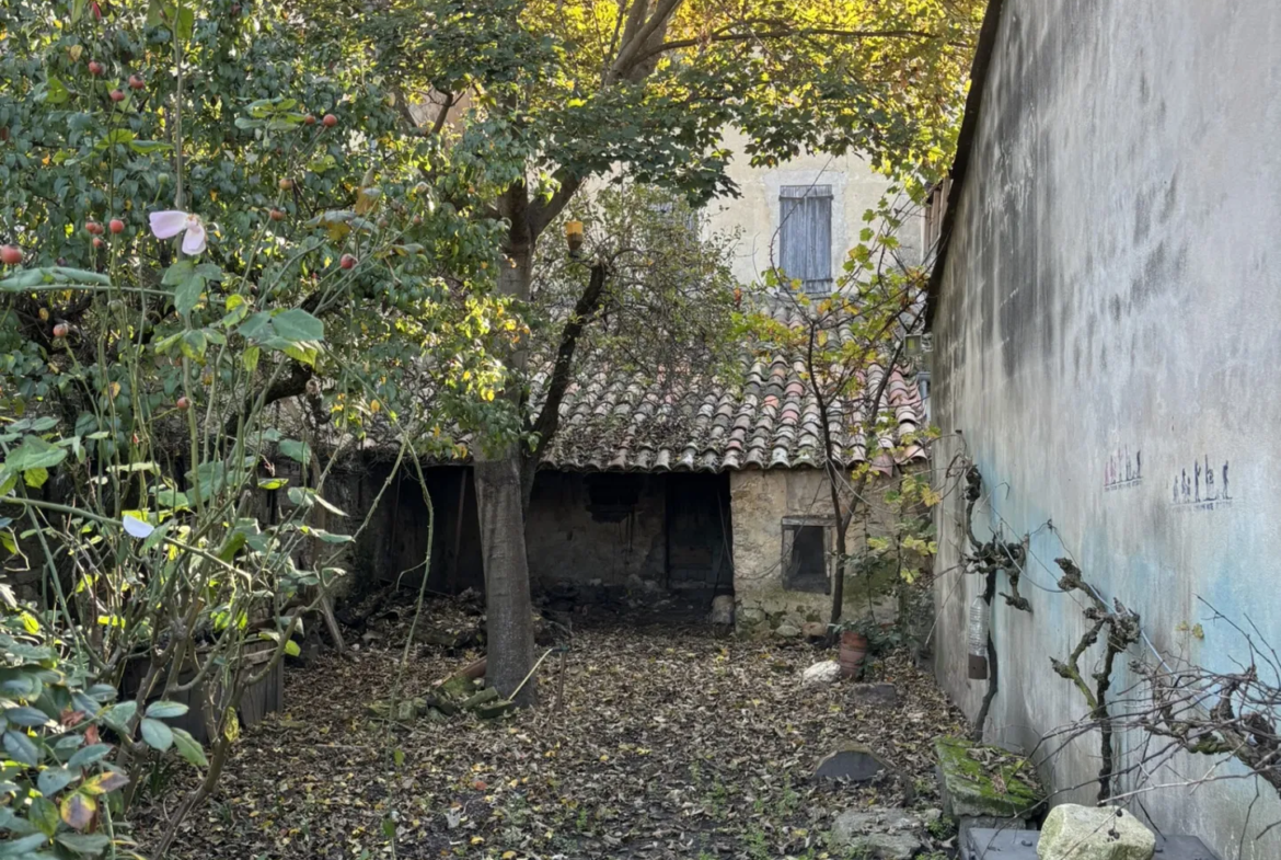 Maison de village avec garage et jardin à rénover à Malaucène 