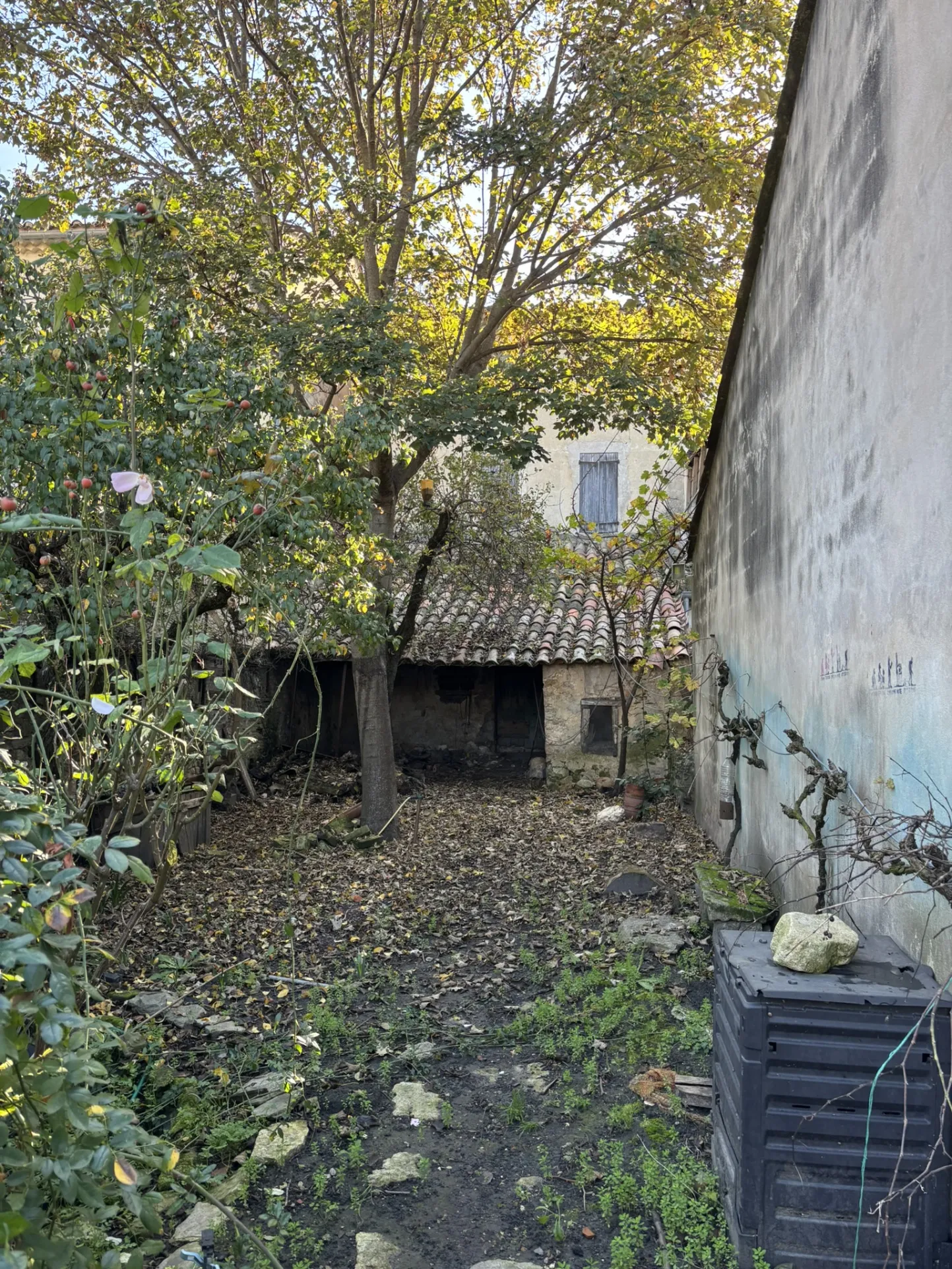 Maison de village avec garage et jardin à rénover à Malaucène 