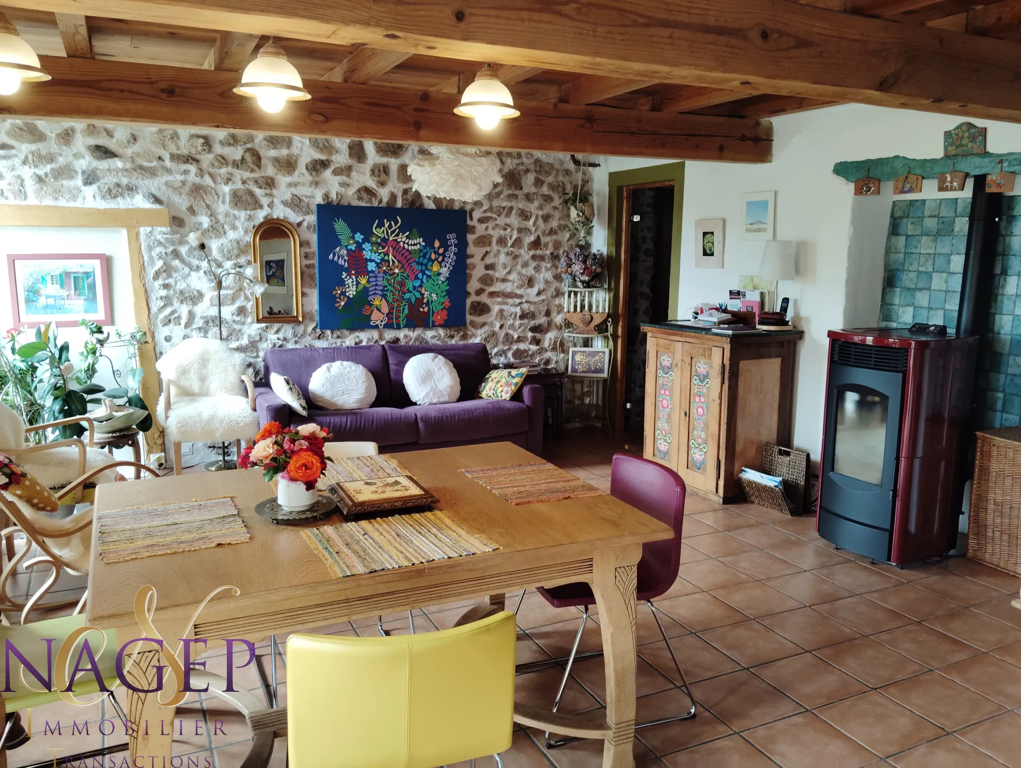 Maison de maître à vendre avec jardin paysagé à Chatel Montagne 