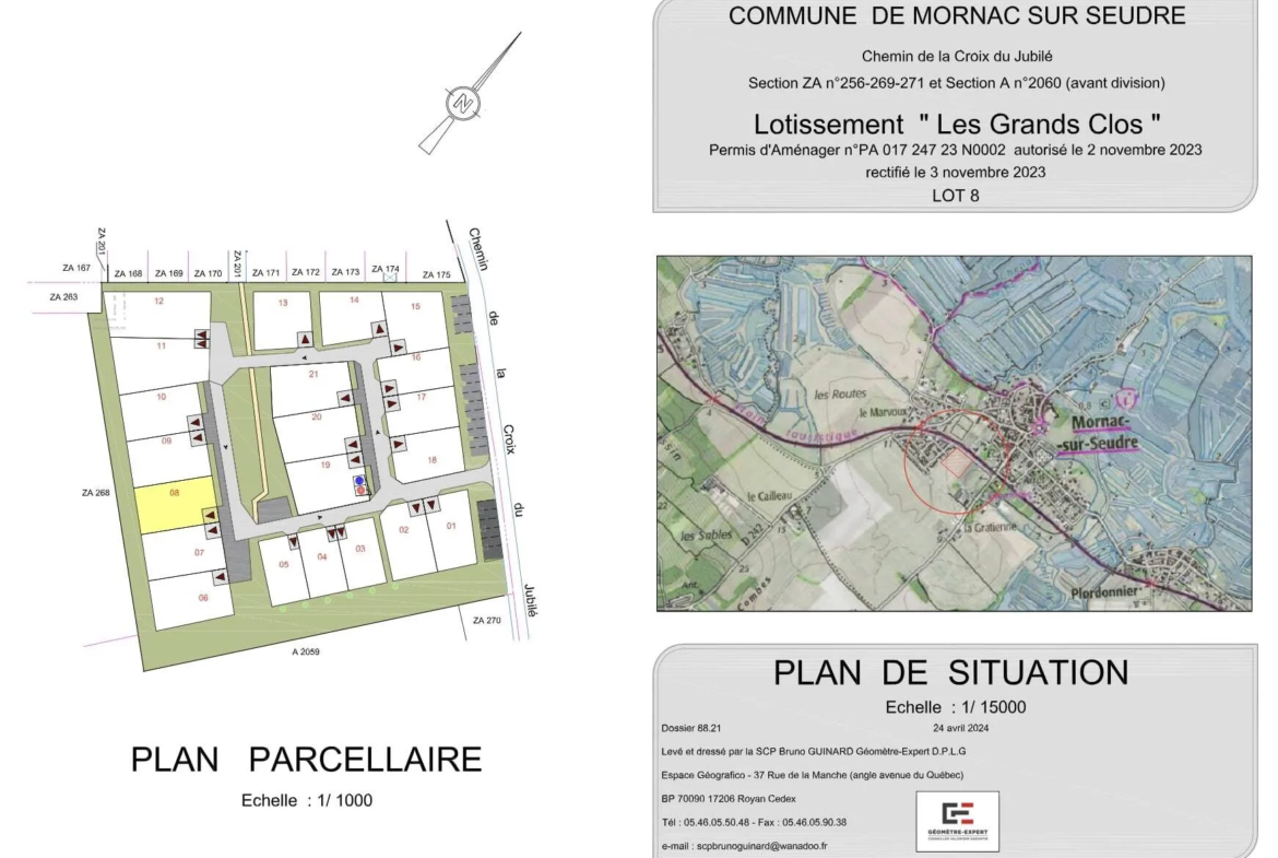 Terrain de 397 m² viabilisé à Mornac-sur-Seudre - Lot 8 