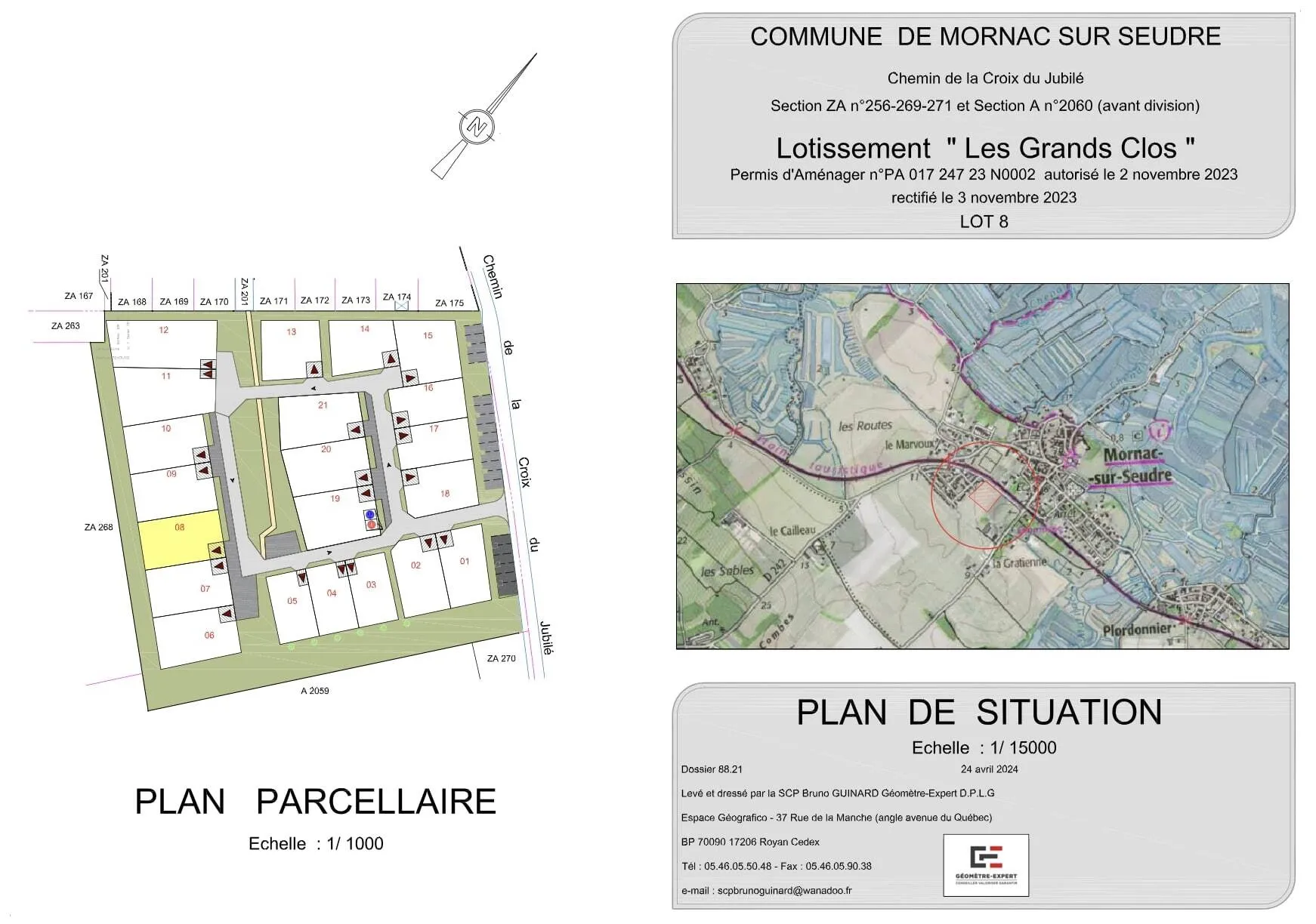 Terrain de 397 m² viabilisé à Mornac-sur-Seudre - Lot 8 