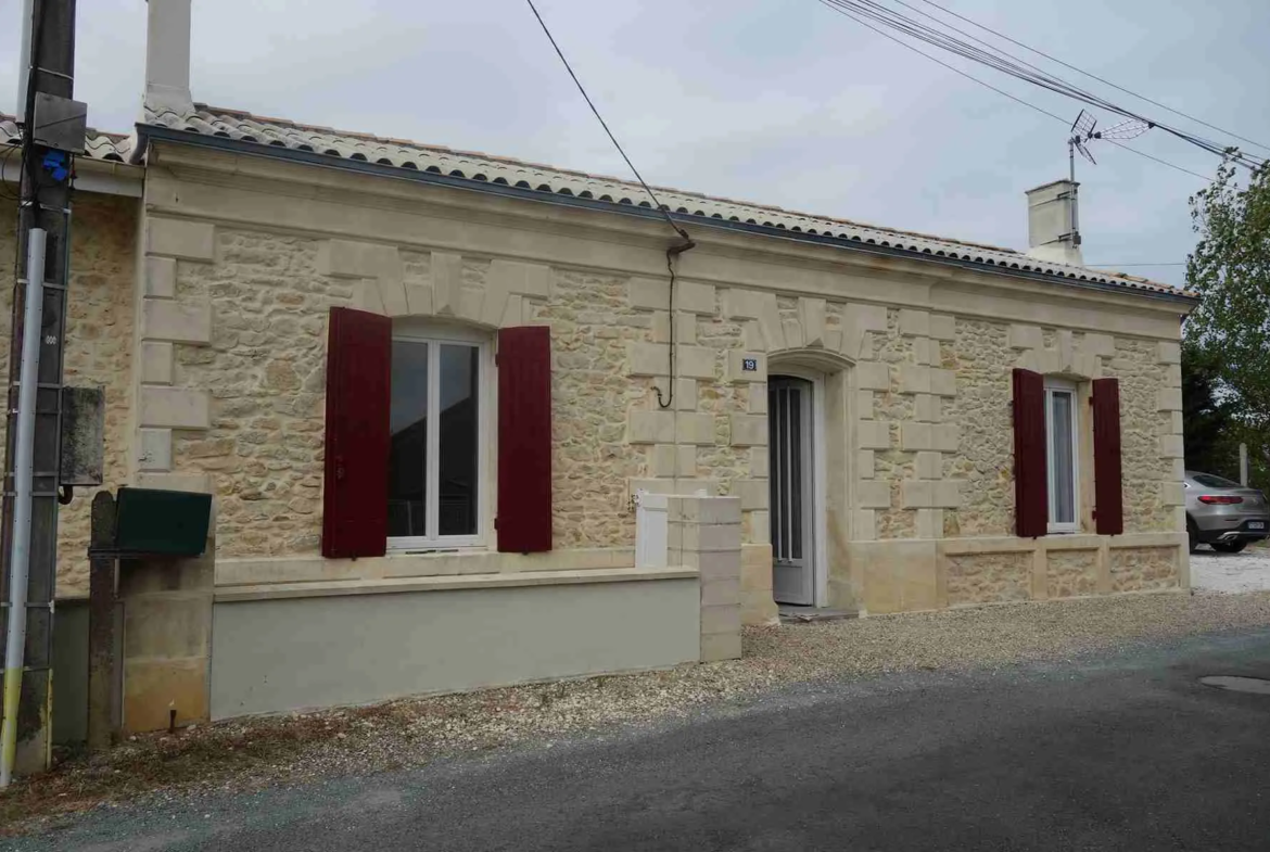 Maison en pierre rénovée avec jardin à Saint-Ciers-sur-Gironde 