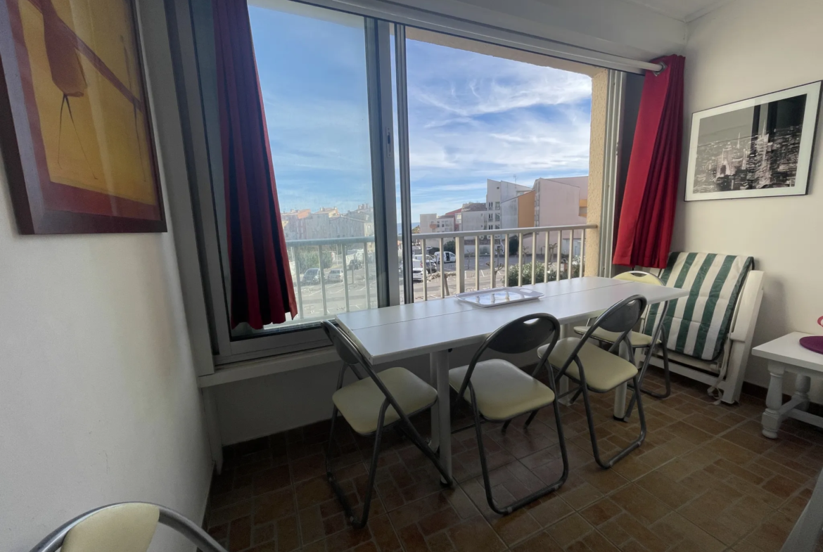 Studio Vue Mer de 20.5 m² avec Parking Privatif à Le Cap d'Agde 