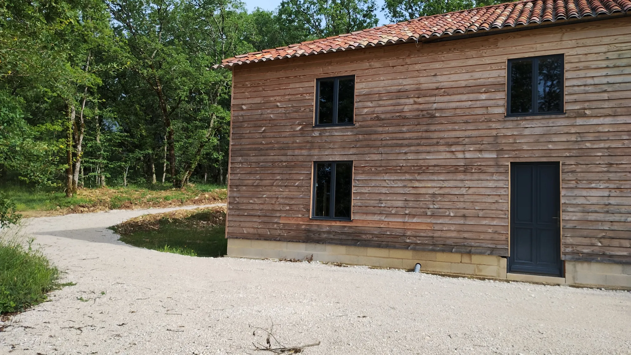 Maison ossature bois à terminer dans les bois à Masquieres 