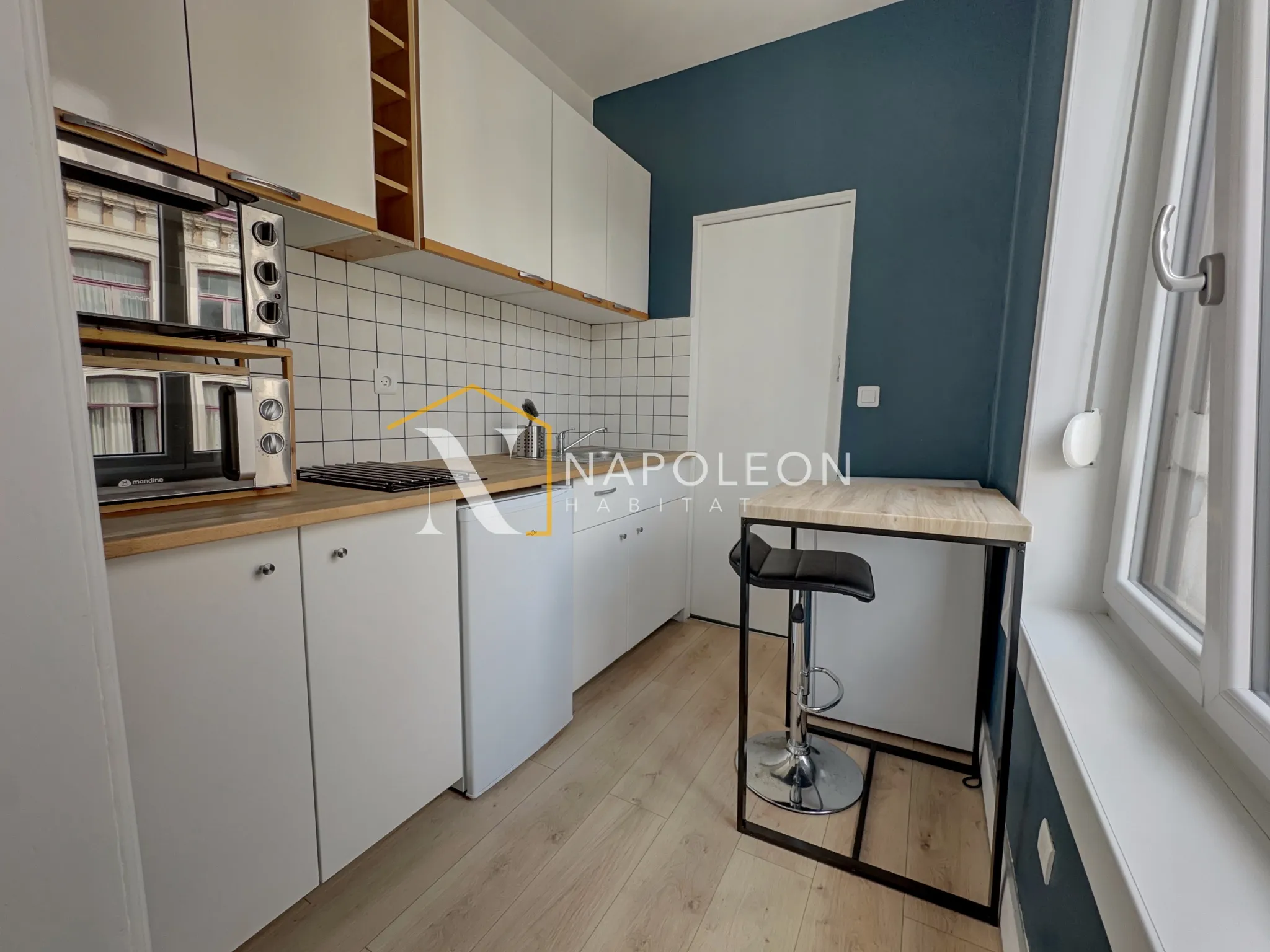 Appartement rénové à Lille, divisé en 2 studios proches de Sébastopol 