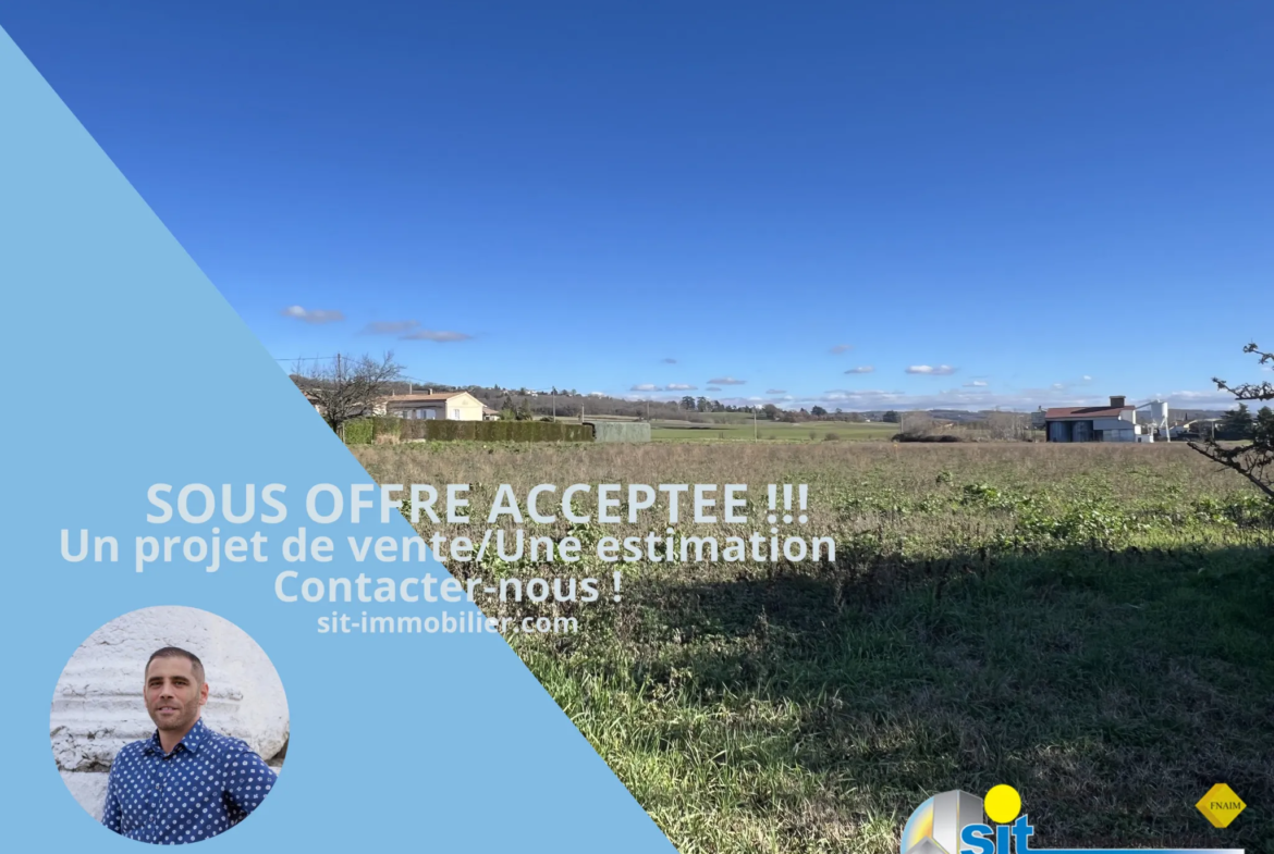 Terrain à bâtir de 750m² à Reventin-Vaugris (38121) 