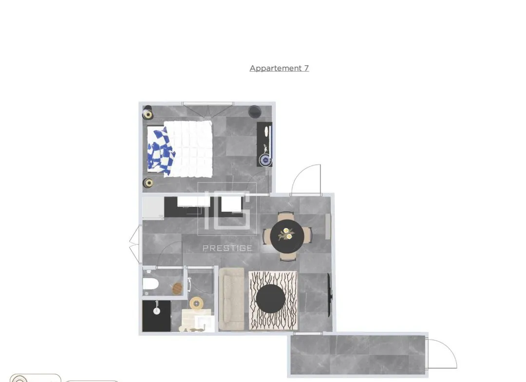 Appartement T2 entièrement rénové avec balcon à La Garde 