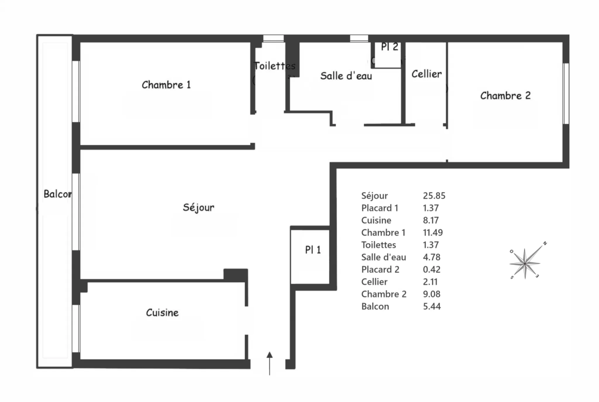 À vendre : Appartement F3 dans résidence de standing à Créteil 