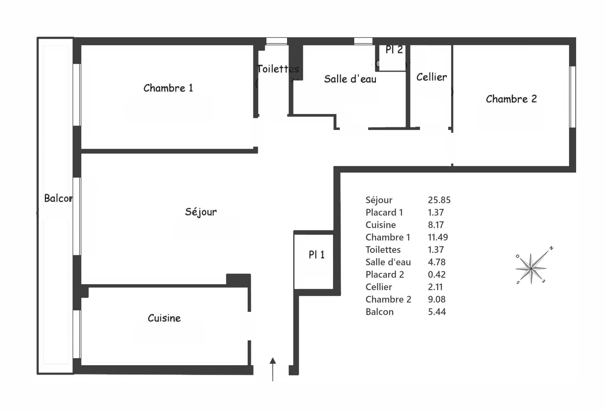 À vendre : Appartement F3 dans résidence de standing à Créteil 