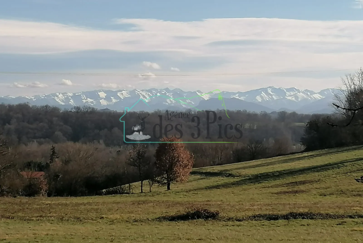 Terrain constructible et viabilisé de plus de 2400 m² à Mancioux 