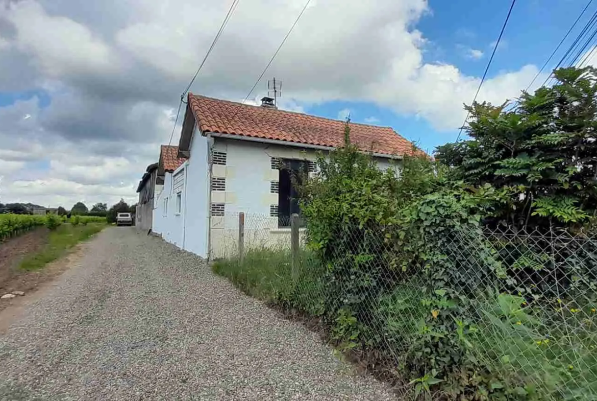 Maison en pierre de 1929 rénovée à St Aubin de Blaye 