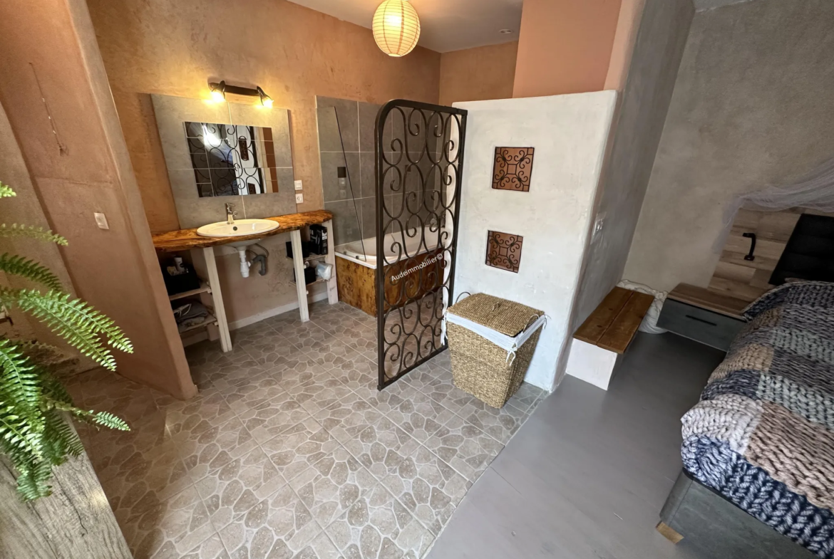 Maison de village en pierres à vendre à Limoux, 4 chambres 