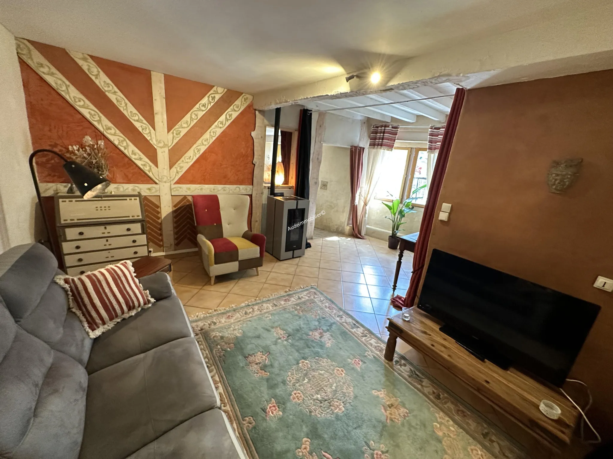 Maison de village en pierres à vendre à Limoux, 4 chambres 