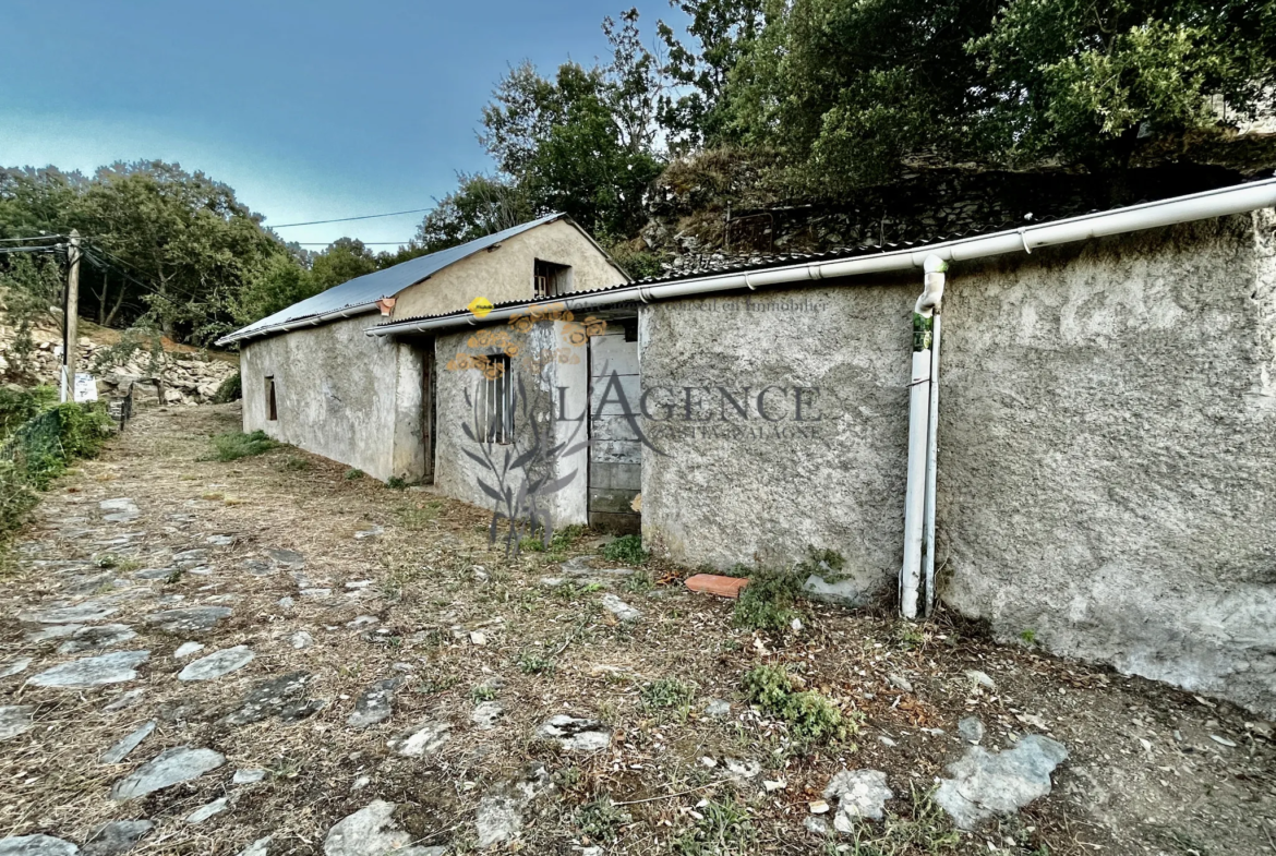 Vente d'une ancienne grange à Vallecalle avec vue mer et montagne 