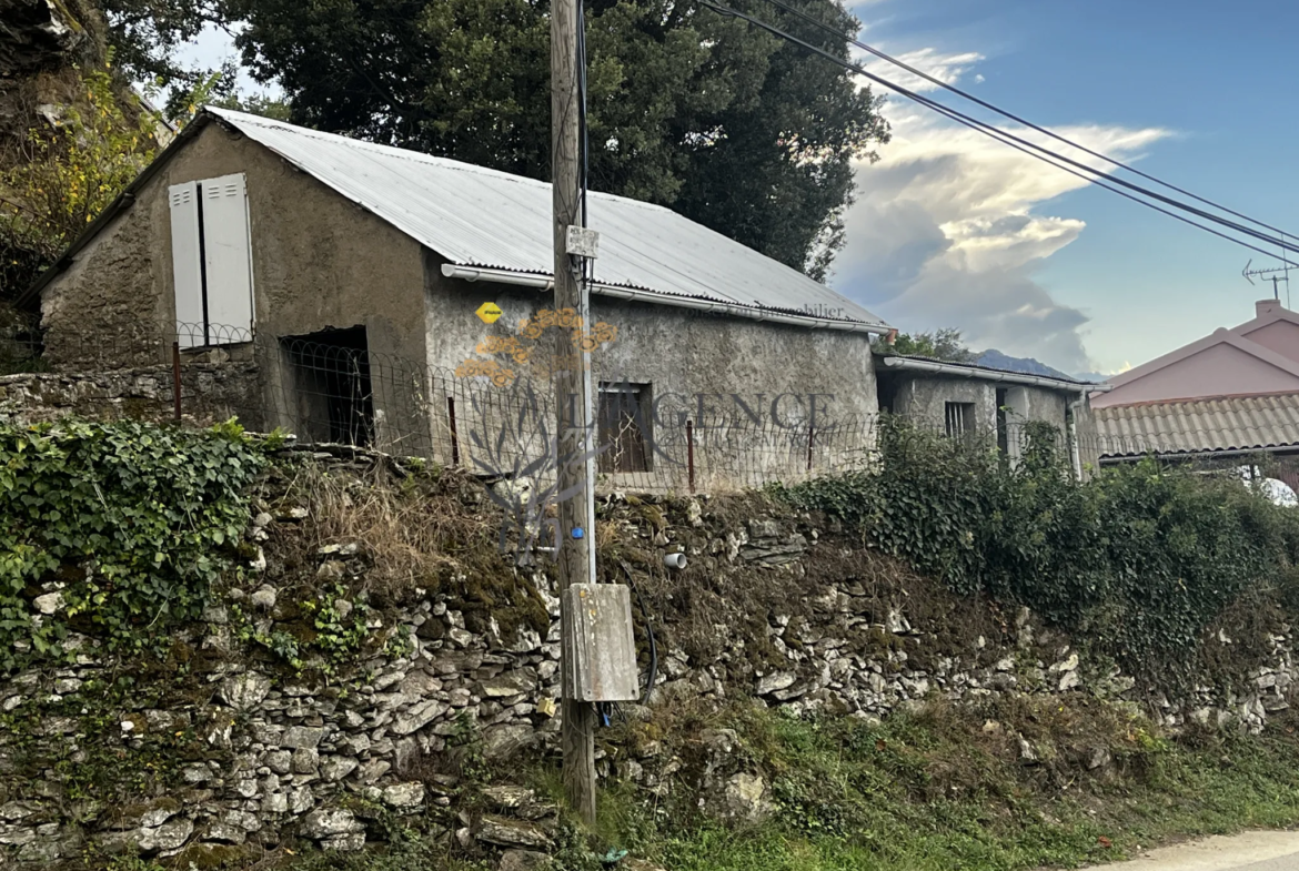 Vente d'une ancienne grange à Vallecalle avec vue mer et montagne 