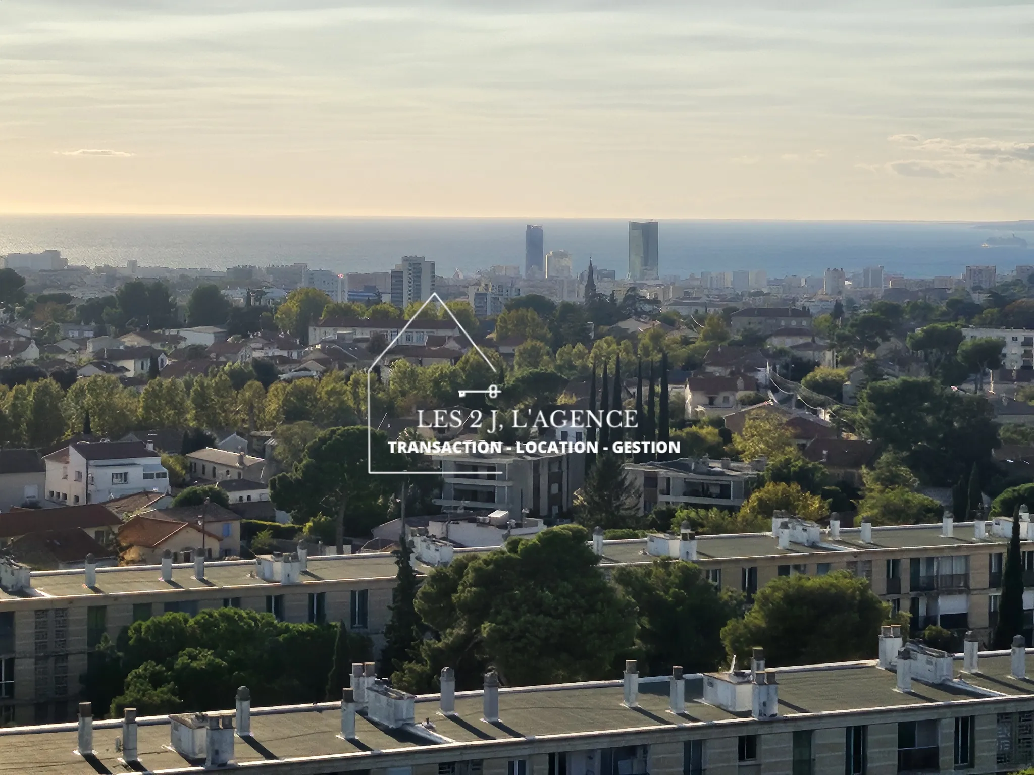 T3/4 à vendre à Montolivet avec vue dégagée sur la mer 