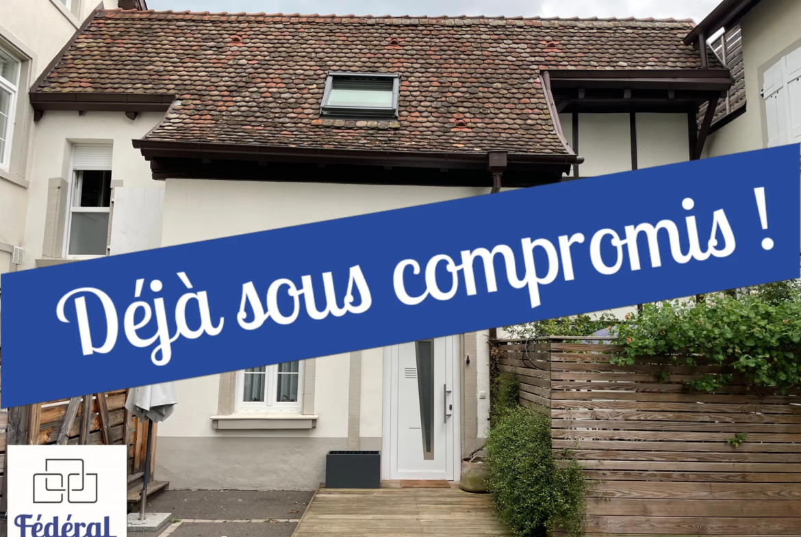 Maison familiale F3 lumineuse à Bischheim, proche de Strasbourg 