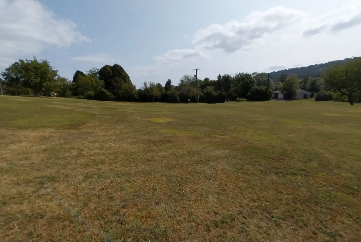 Terrain constructible 1400 m² à Château-l'Évêque - Vue Sud 