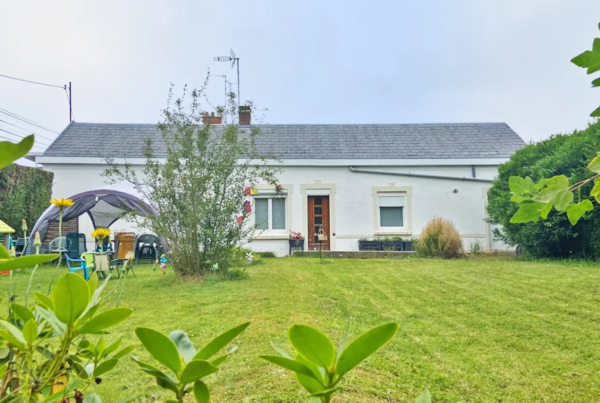 Maison de plain-pied à vendre à Jeumont avec terrain sud 