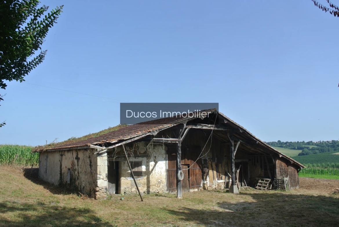 Maison en pierre à potentiel entre Marmande et Casteljaloux 