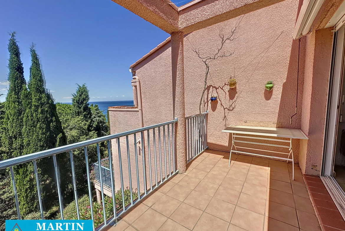 Appartement T2 à vendre à Collioure avec vue mer 