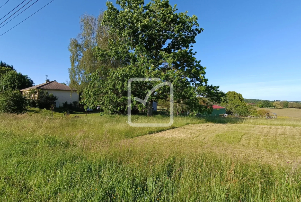 Maison de plain-pied avec sous-sol semi-enterré à Dussac 