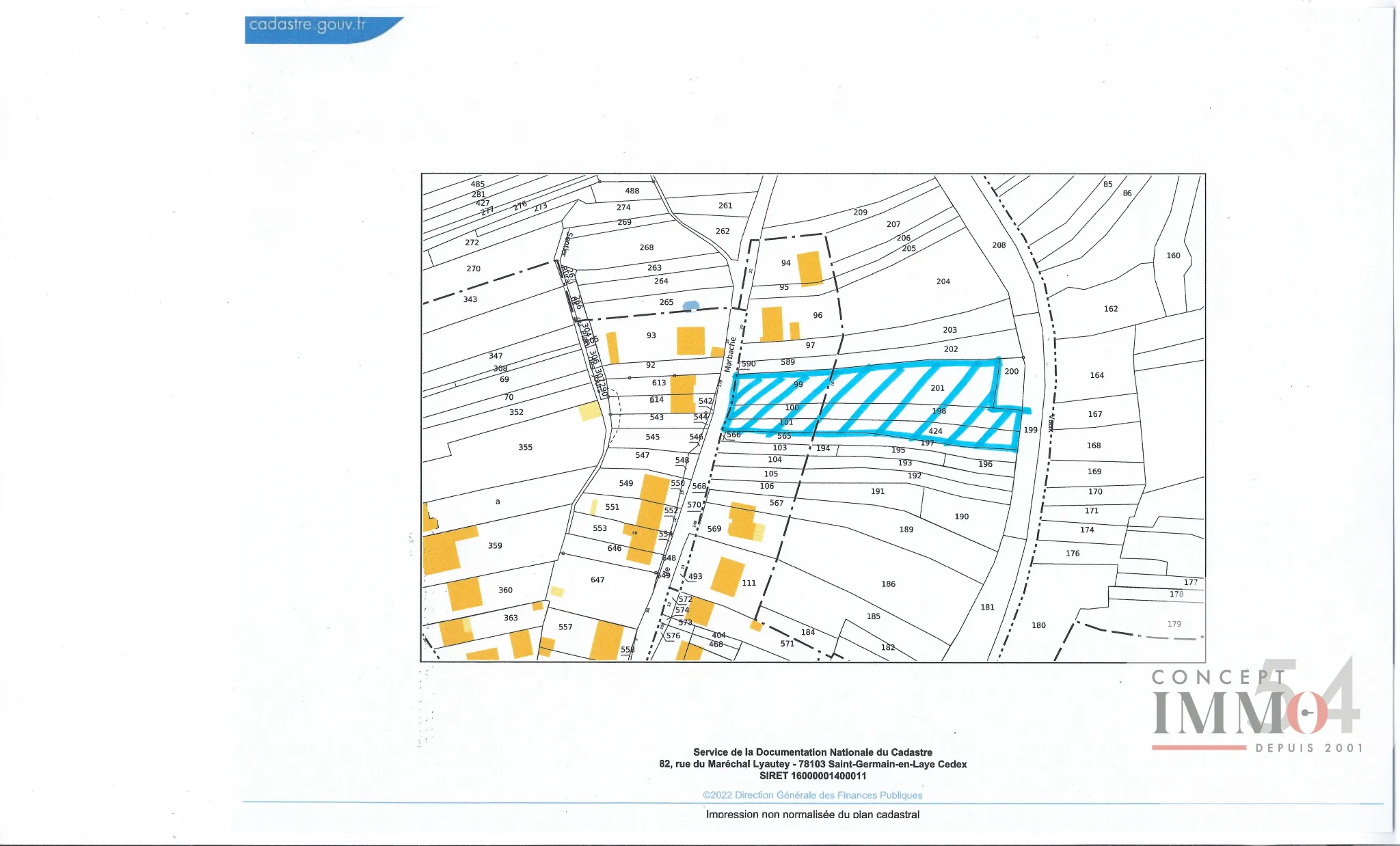 Terrain constructible à vendre à Liverdun - 2723 m² 