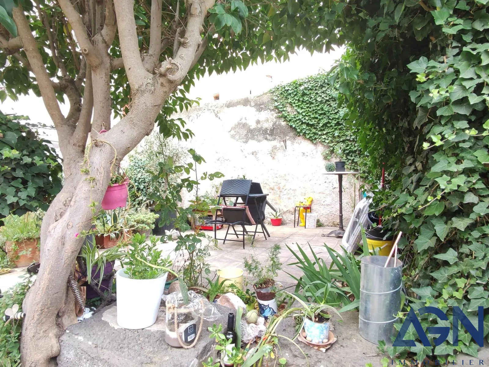 Appartement 3 pièces lumineux avec jardin et vue sur l'Hérault à Agde 