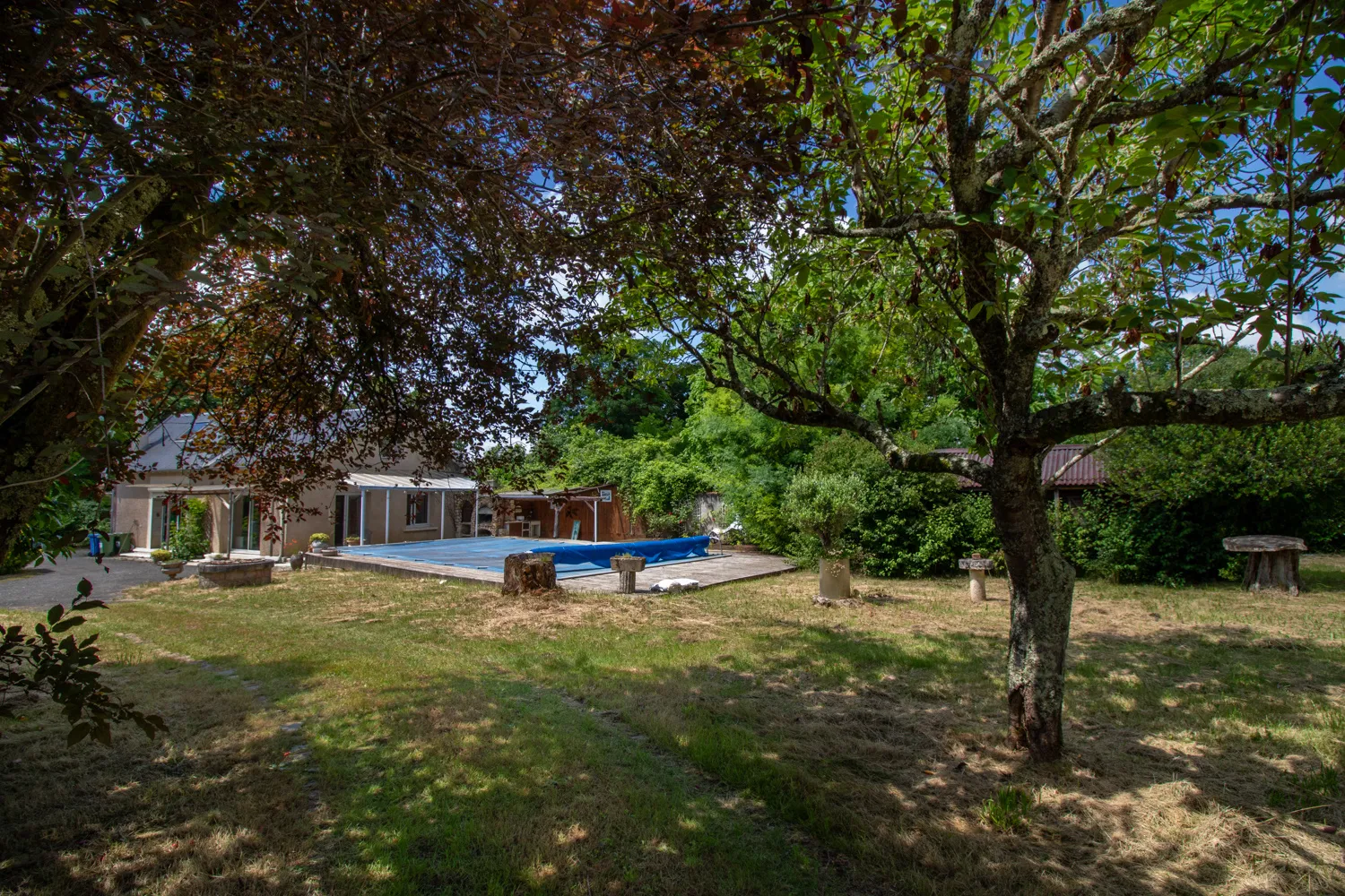 Maison à Bussac-sur-Charente avec piscine et terrain de 18 000 m2 