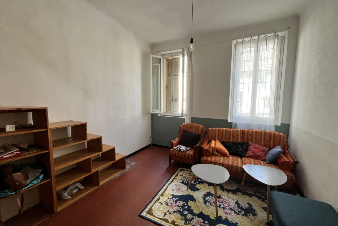 Appartement T1/2 de 39 m² à vendre, quartier Blancarde, Marseille 