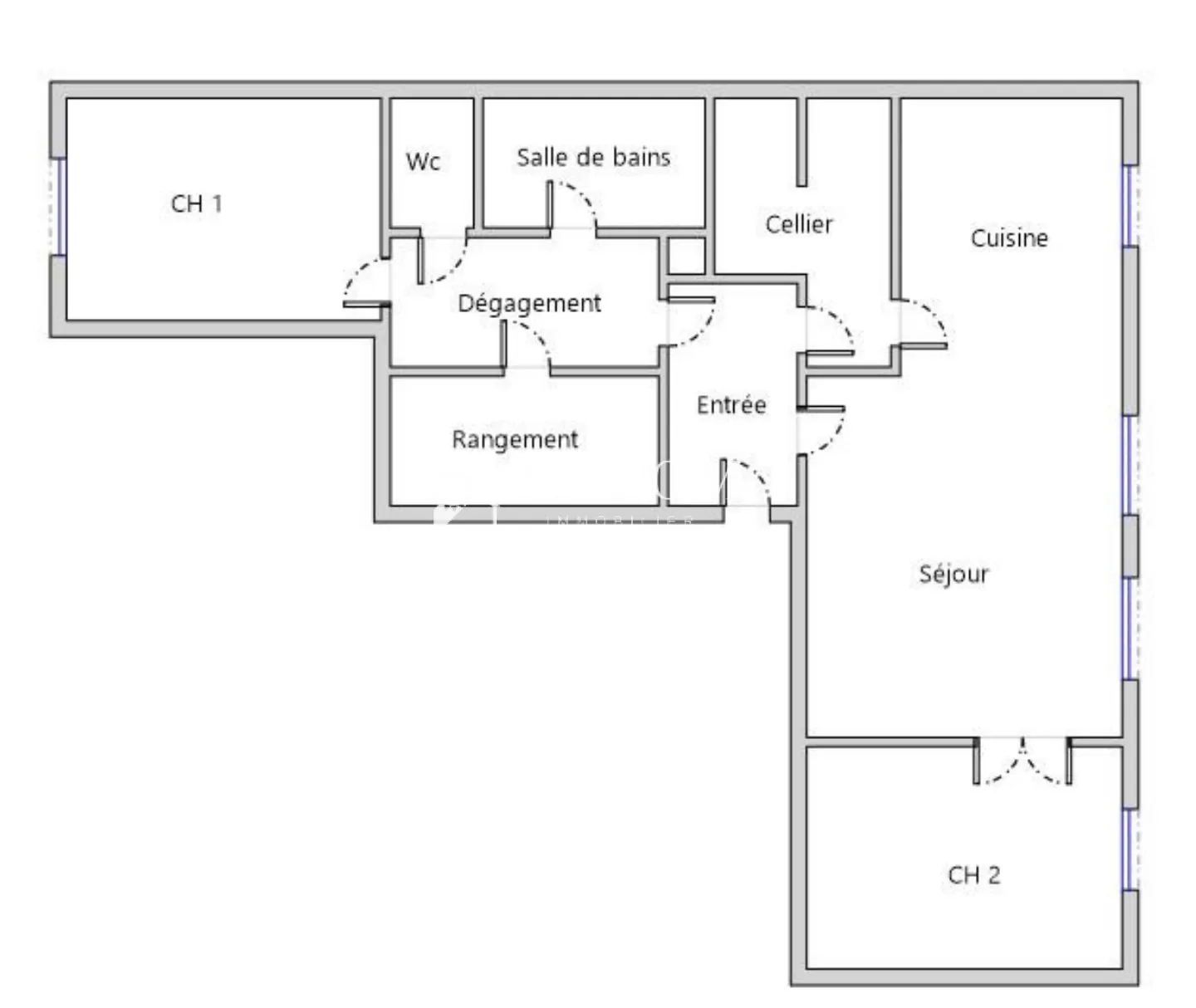 Achetez cet Appartement T3 en Rez-de-Chaussée à Achères avec Parking 