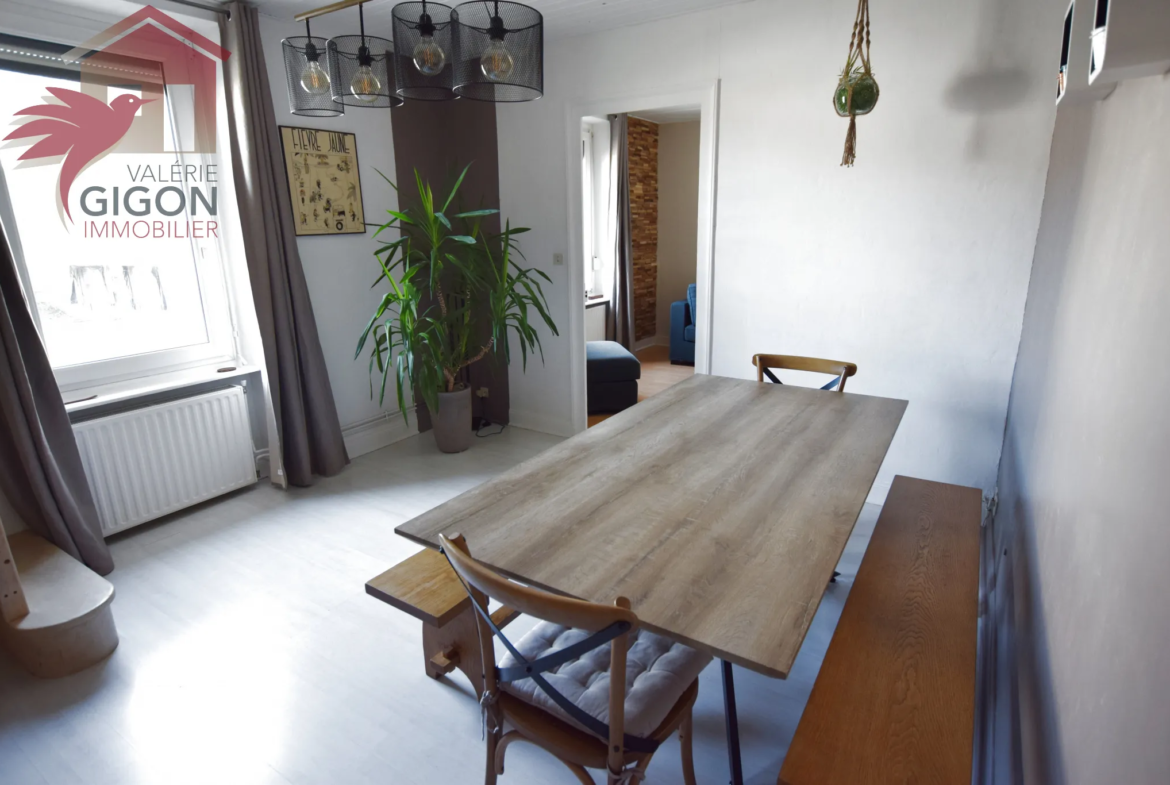 À vendre : Appartement F3 duplex rénové avec jardin privatif à Mandeure 