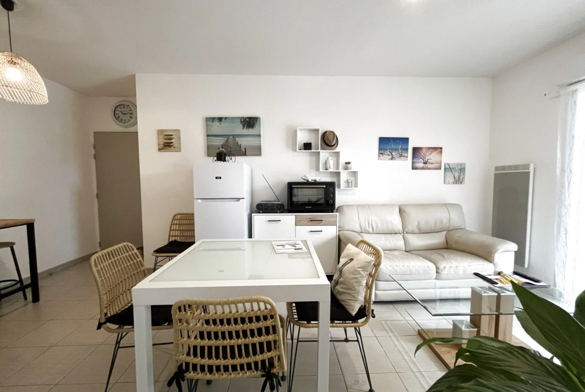 À vendre : Appartement T2 meublé avec jardin à Narbonne 