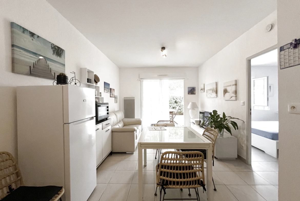 À vendre : Appartement T2 meublé avec jardin à Narbonne 