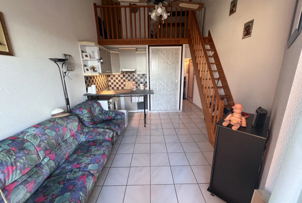 Appartement 2 pièces + mezzanine avec vue sur les Pyrénées à Le Barcares 