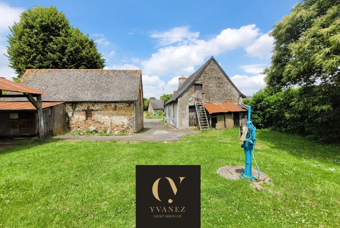 Maison à rénover en campagne de Moulins avec jardin et dépendances 